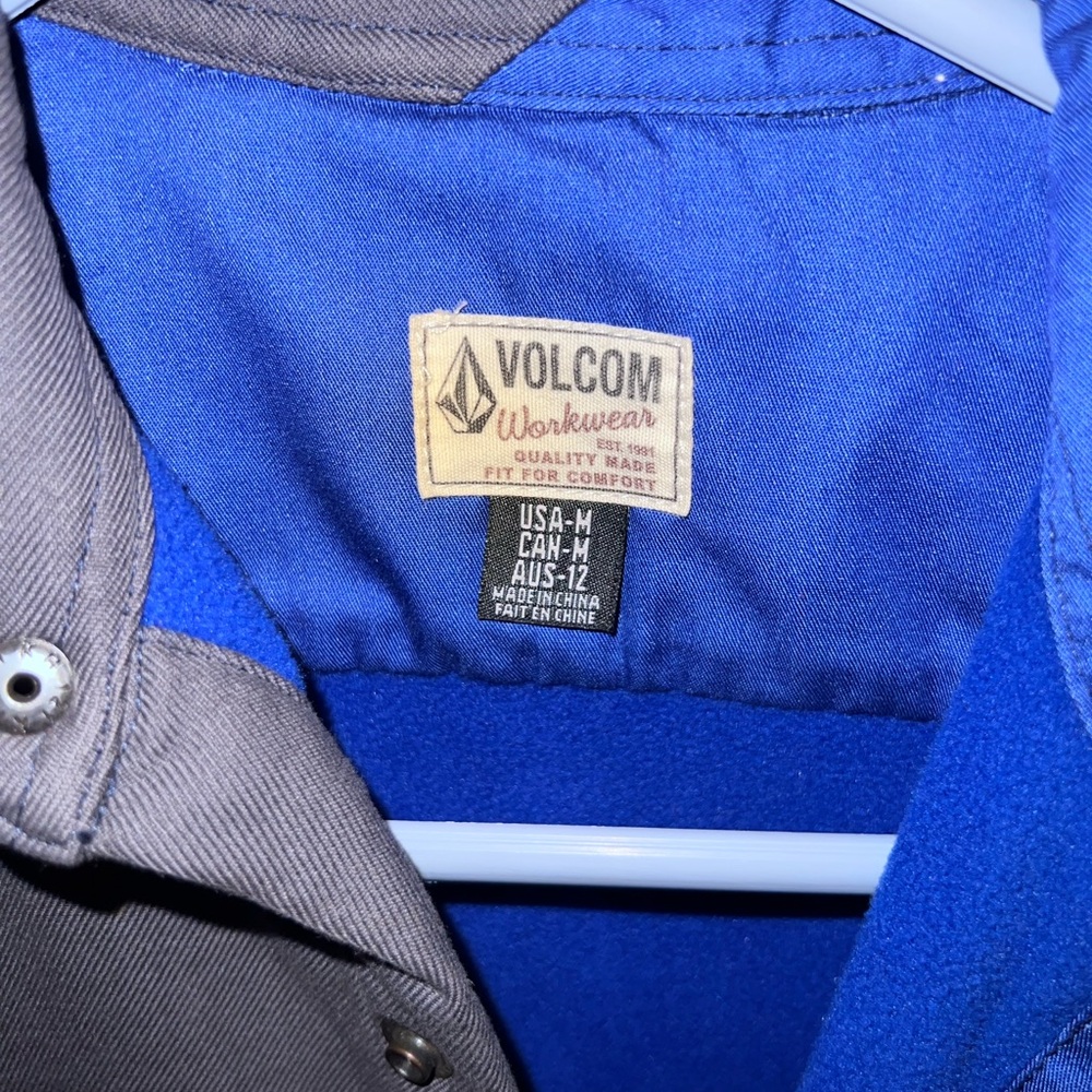 Volcom Woolwear Blue and Gray Jacket